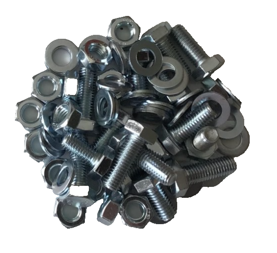 3.8kg Assorted M3 M4 M5 M6 M8 M10 Metric Hexagon Head Bolts Nuts Washers DIN933