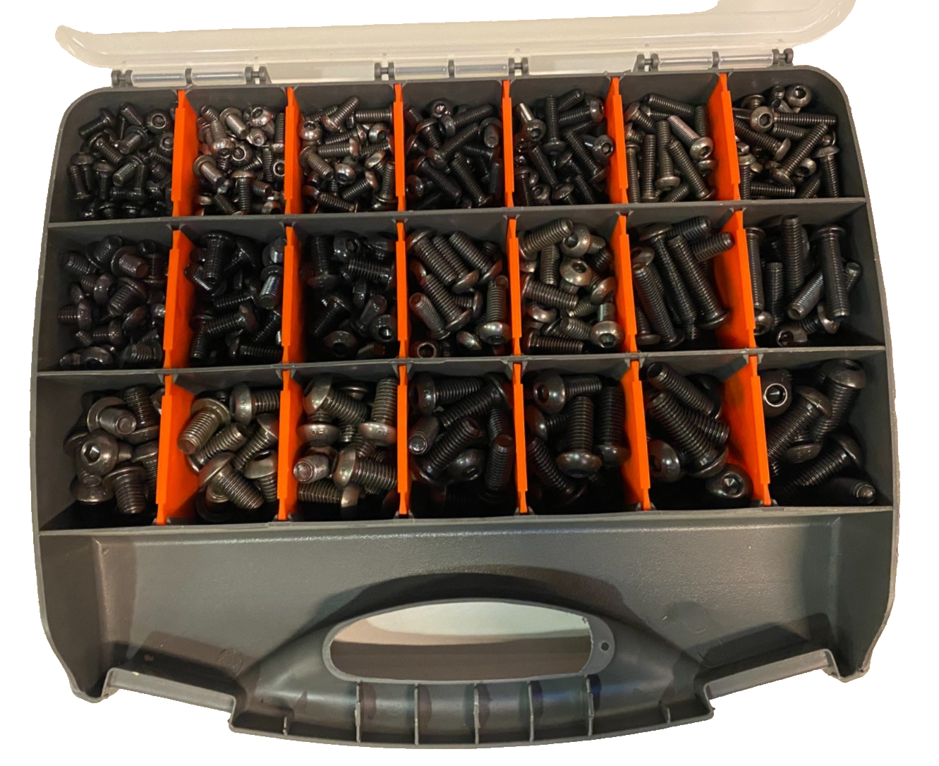 4.5kg Black High Tensile Assorted Socket Button Fastener Kit M6 M8 M10 ISO 7380