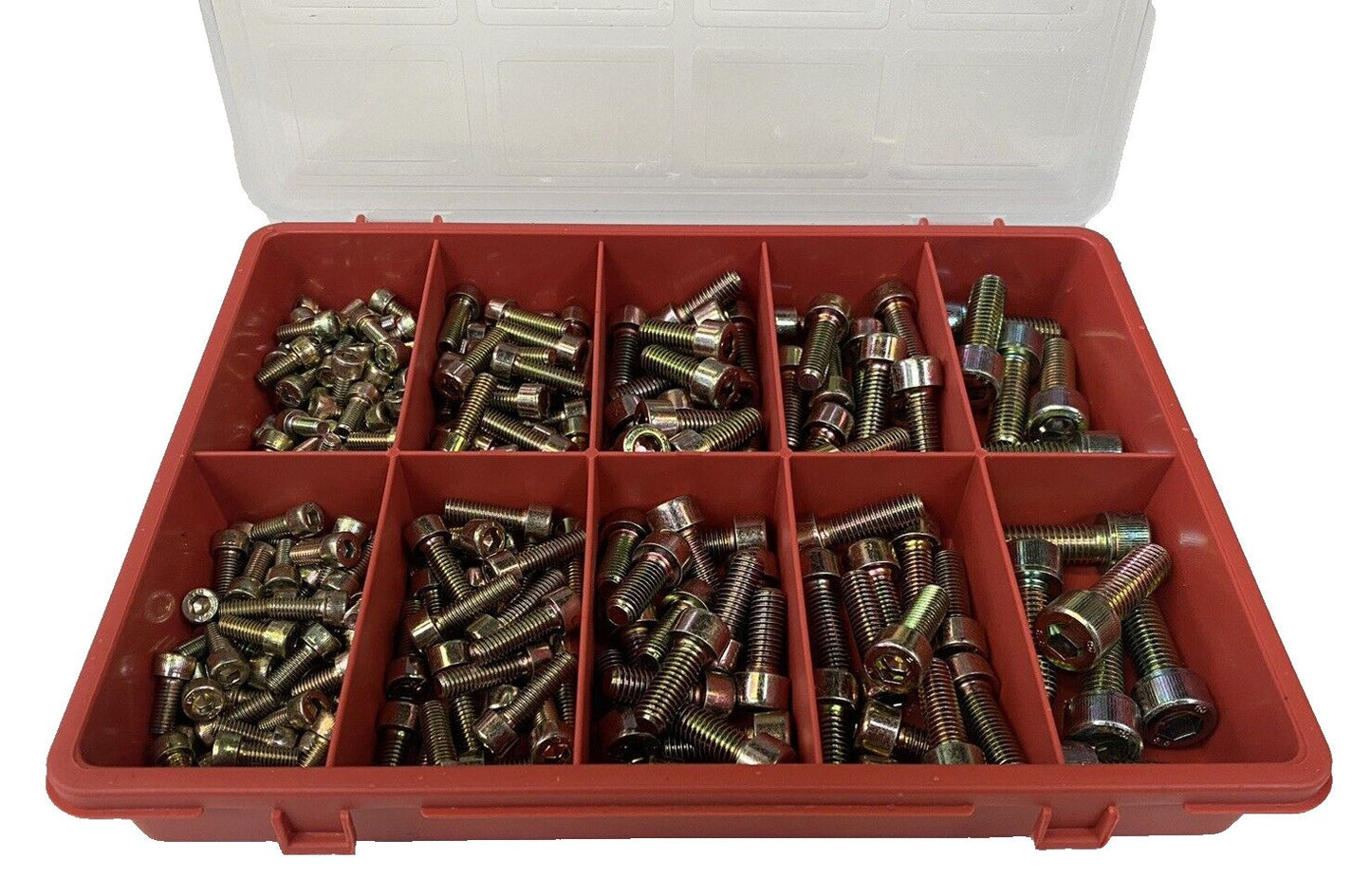 Assorted Socket Cap Screw Bolts Fastener Kit Yellow Zinc M6 M8 M10 Metric Sizes