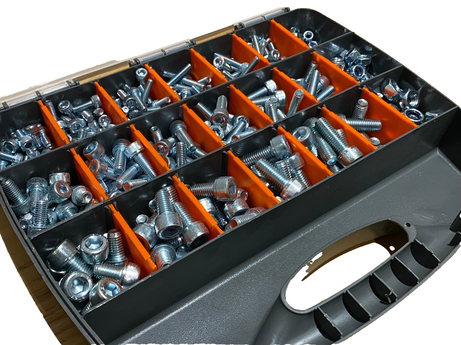 5kg Assorted M6 M8 M10 Zinc Socket Cap Head Screw Bolts & Nyloc Nut Fastener Kit