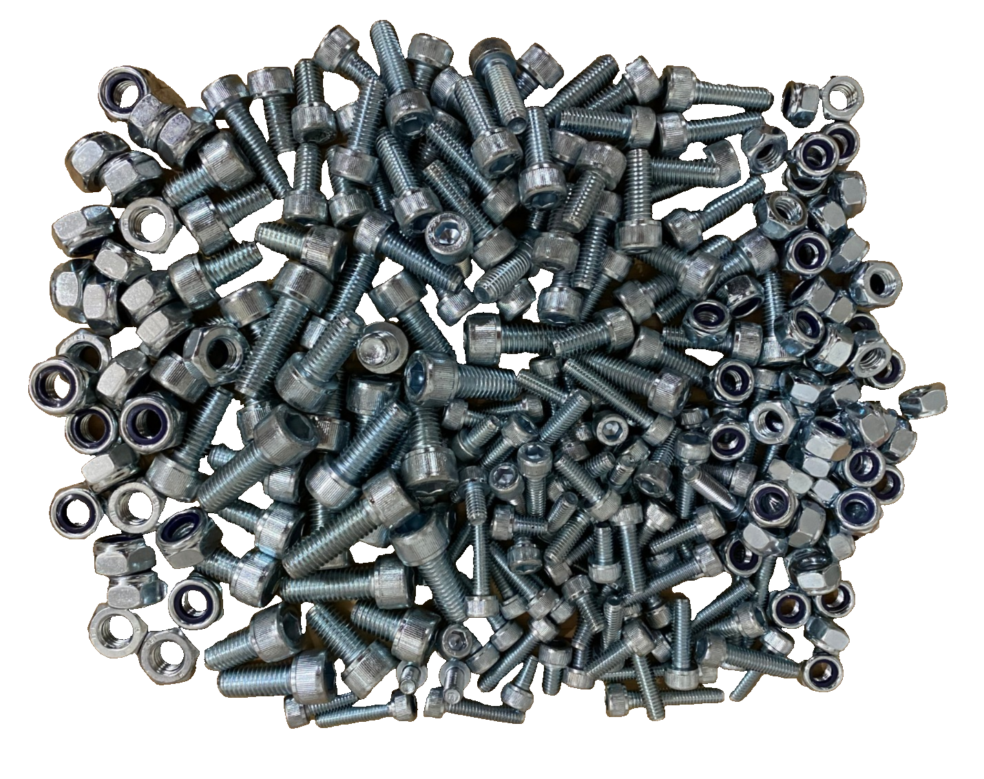 1.9kg Assorted High Tensile M6 M8 M10 Socket Cap Head Screw Bolts & Nyloc Nuts