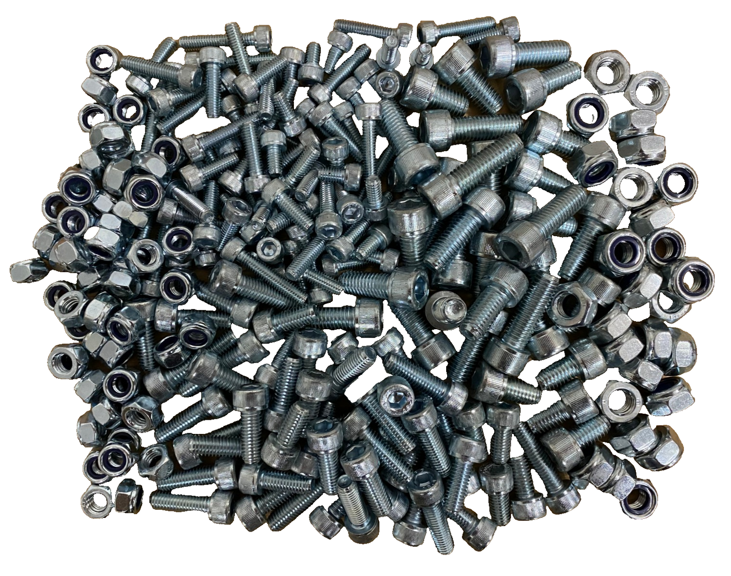 1.9kg Assorted High Tensile M6 M8 M10 Socket Cap Head Screw Bolts & Nyloc Nuts
