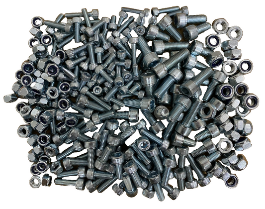 1.9kg Assorted High Tensile M6 M8 M10 Socket Cap Head Screw Bolts & Nyloc Nuts
