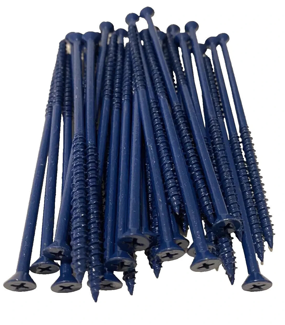Box of 100, 125mm BLUE Tapcon Style Self Tapping Masonry POZI Screws CSK Head