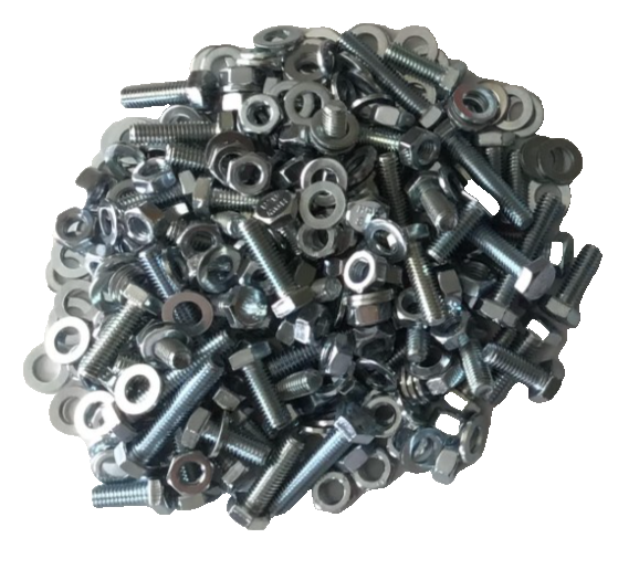 1.9kg Assorted A2 Stainless Steel M6 M8 M10 Hex Head Bolts Nuts Washers DIN933