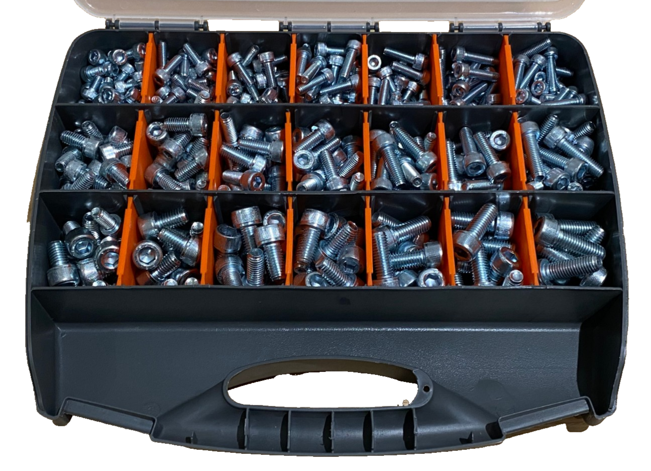 5kg Assorted M6 M8 M10 Zinc Metric Socket Cap Head Screw Bolts Fastener Kit